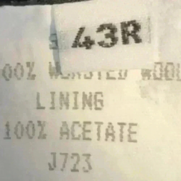 Gianfranco  Italy 100% Wool Fully Lined 3 Button  Coat Jacket Men"s Size 43R - Picture 9 of 10